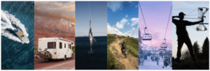 Group image of several outdoor recreational activities from ORR