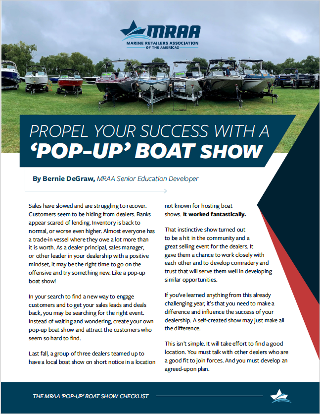 pop-up boat show