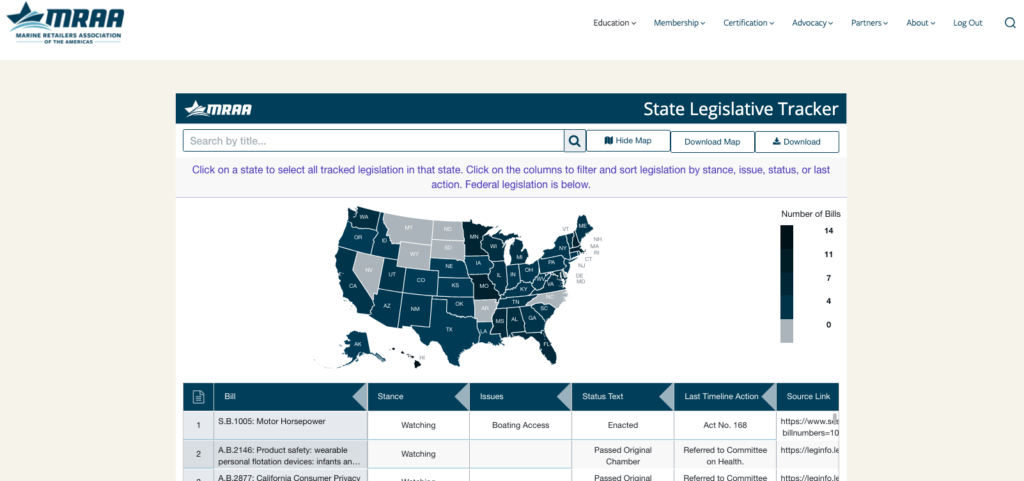 MRAA Unveils Legislative Tracker with Diamond Ambassador Support