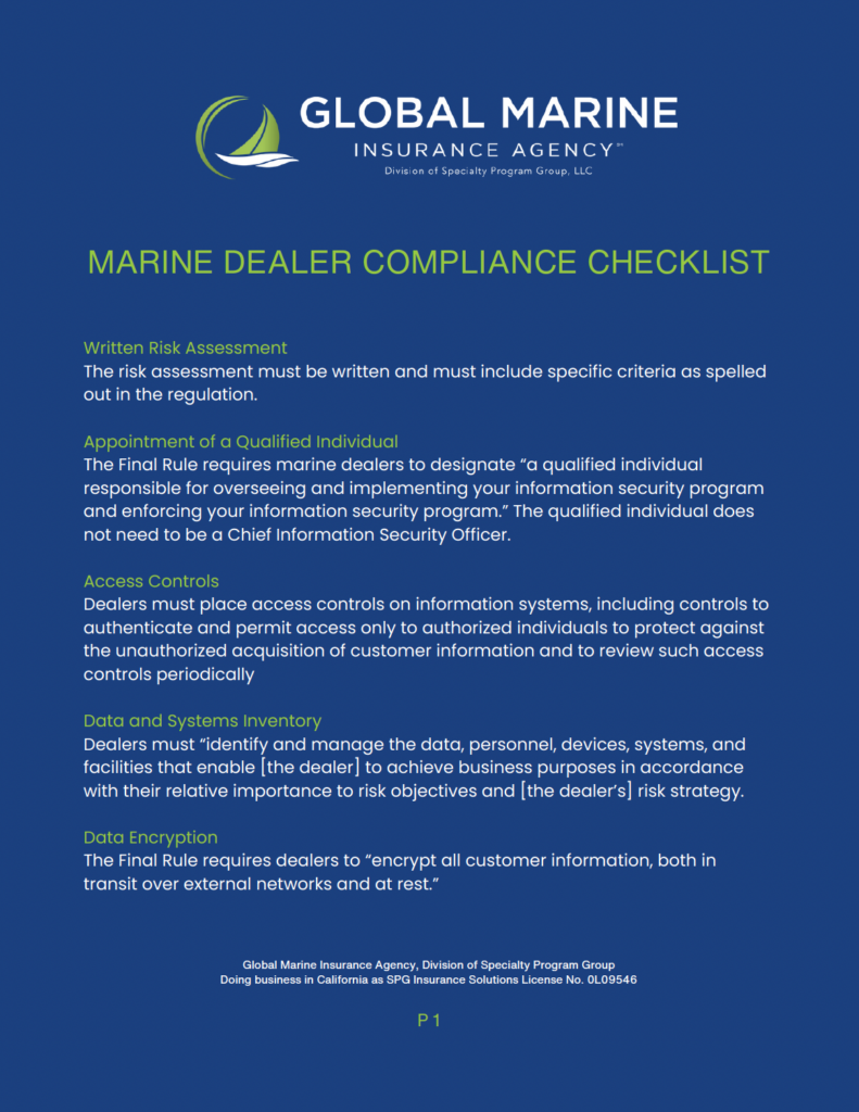 Marine Dealer Compliance Checklist
