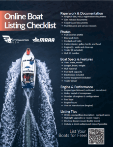 Online Boat Listing Checklist