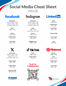 Social Media Cheat Sheet