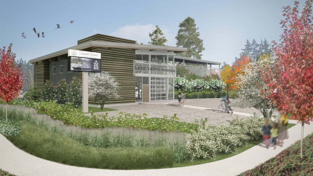 Seattle Boat Company Lake Tapps Marina render