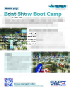 Boat Show preparation - Boat Show Boot Camp workshop flyer