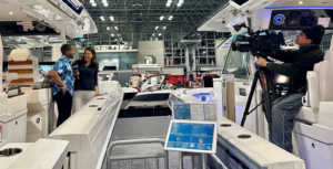 Media at Discover Boating Boat Show