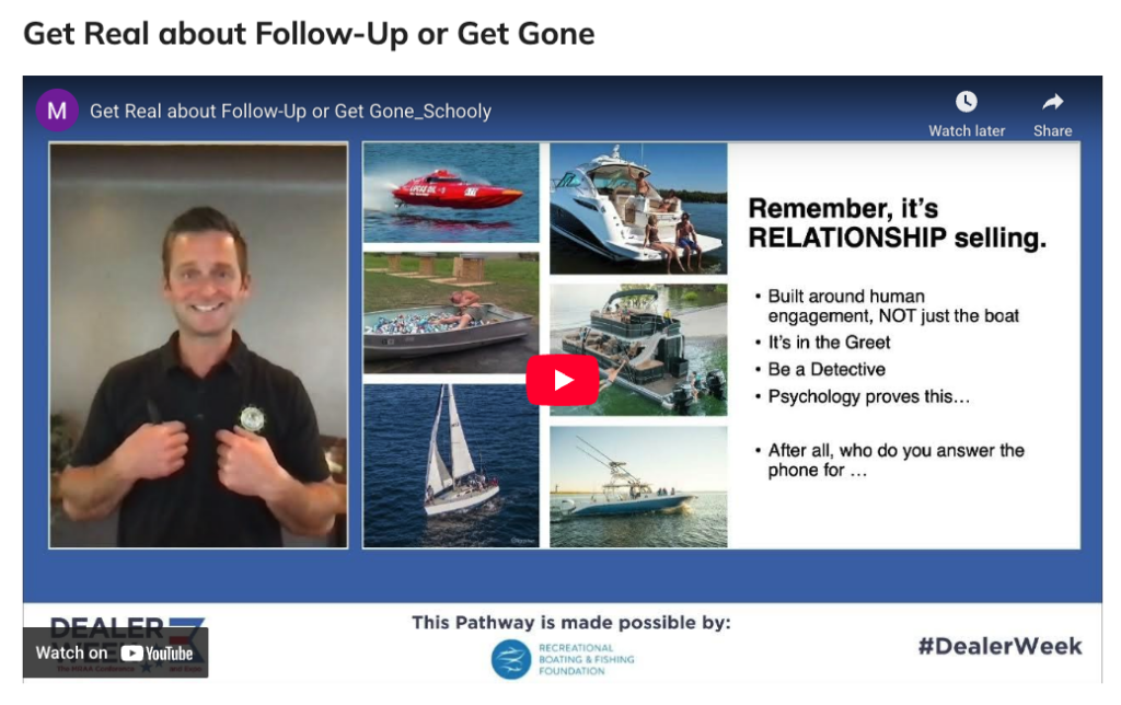 MRAATraining Sales Follow-Up Course with Schooly