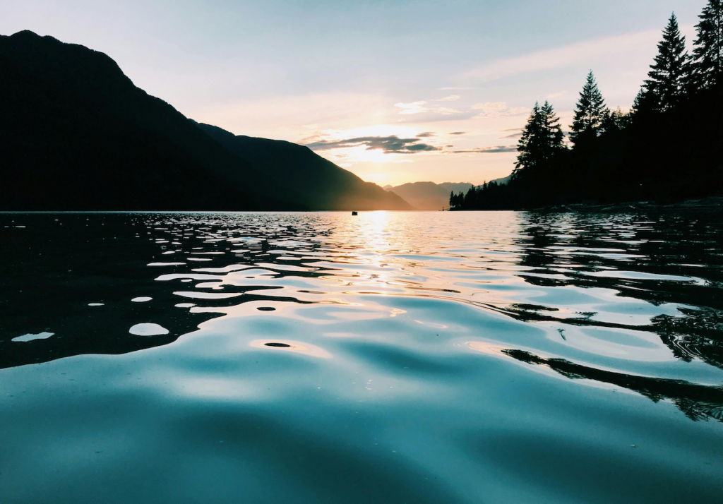 calm mountain lake