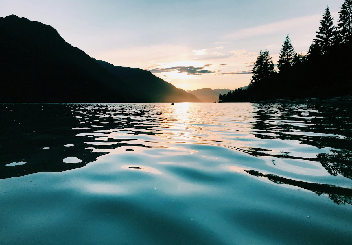 calm mountain lake