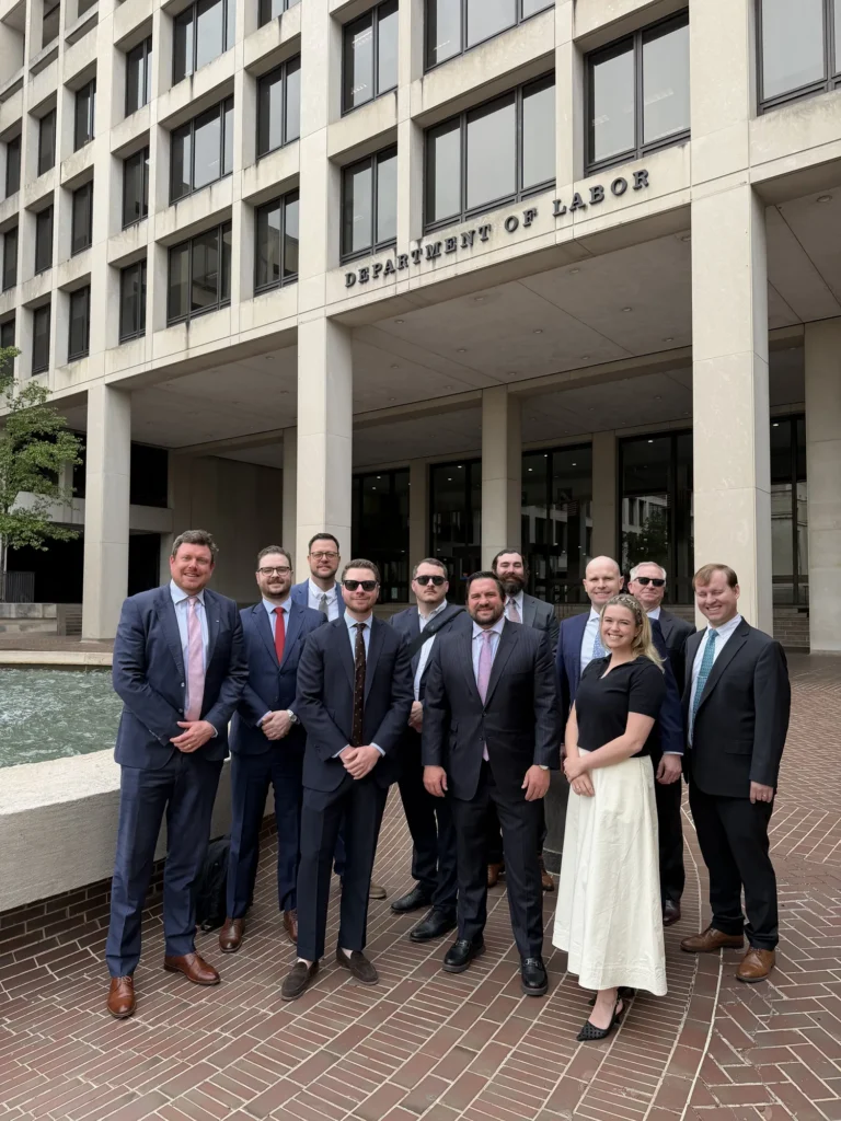 Small Business Legislative Council members outside the U.S. Department of Labor during the SBLC fly-in