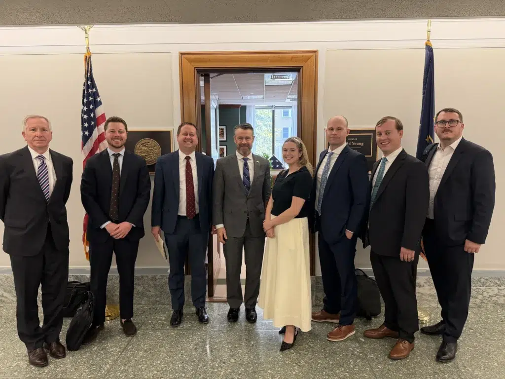 Small Business Legislative Council members meeting in a U.S. Senate office during the SBLC fly-in